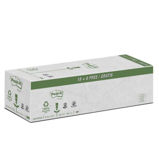 [7100172342] CF18+6 POST-IT RICICL/CANARY/76X76