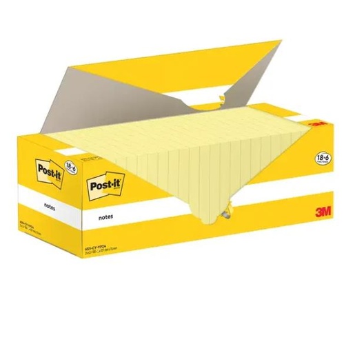 [7100317836] CF18+6 POST-IT/CANARY/127X76/100 FF