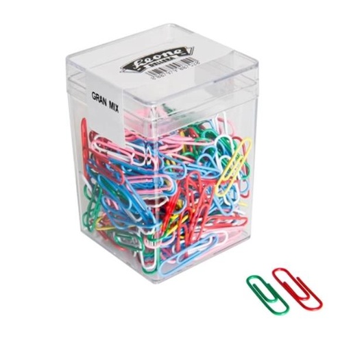 [FXPB125GMIX] CF125 FERMAGLI COLORATI PLAST ASS.