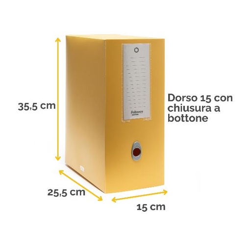 [100102118] SCATOLA PROGETTO HOLOS D15 GIALLO