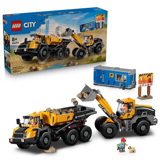 [60494] CAMION RIBALTABILE E PALA MECCANICA