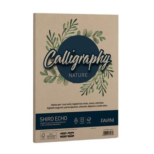 [A69N914] CF50 CALLIGRAPHY SHIRO LEGNO A4