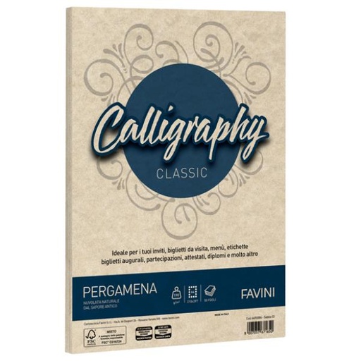 [A69U254] CF250CALLIGRAPHY PERGAMENASABBIA A4