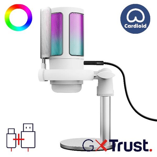 [26082] GXT238W AURON USB MICROPHONE WHT
