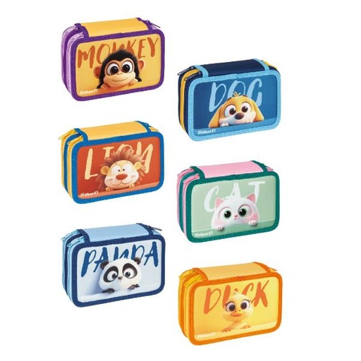 [400207249] ESP12 ASTUCCIO 3 ZIP HAPPY ANIMALS