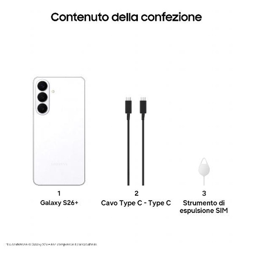 [SM-S947BZWDEUE] GALAXY S26+ 12+256GB WHITE