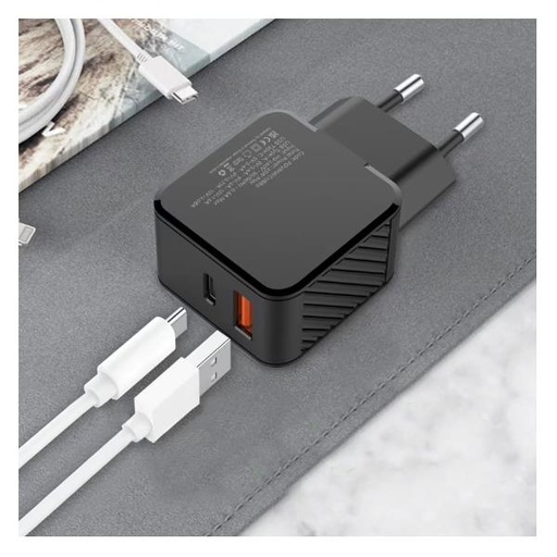 [FOVMWC17880] CARICATORE DA MURO 20W USB-C/A PD