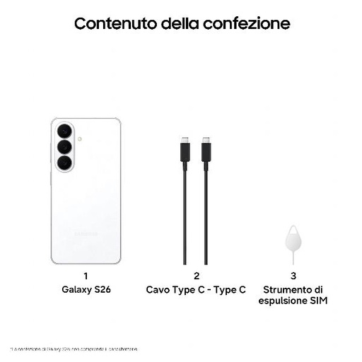 [SM-S942BZWGEUE] GALAXY S26 12+256GB WHITE