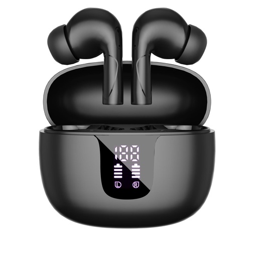[TWSLEDBK] IN-EAR TWS WITH LED AND AI BK