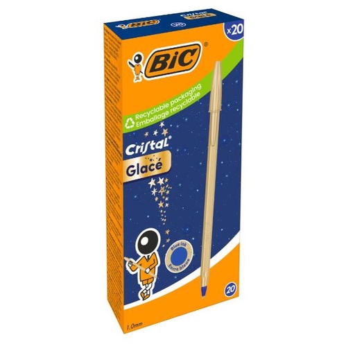 [302522] CF20 SFERA BIC CRISTAL GLANCE BLU