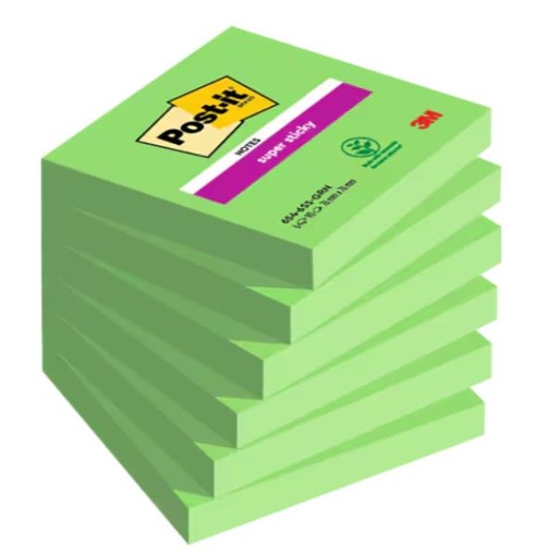 [7100263204] CF6 S-STICKY 76X76MM VERDE