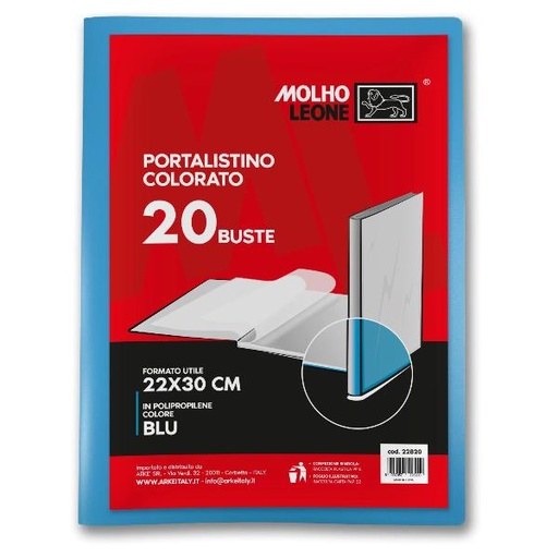 [22820] CF24 PORTALISTINO BLU 20 BUSTE