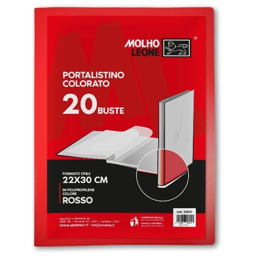 [22821] CF24 PORTALISTINO ROSSO 20 BUSTE