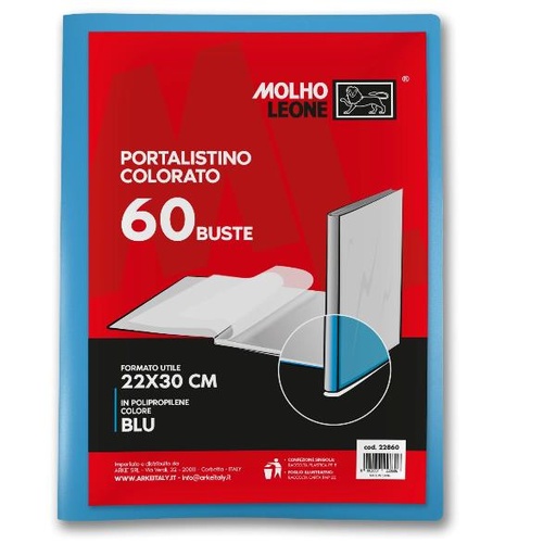 [22860] CF12 PORTALISTINO BLU 60 BUSTE
