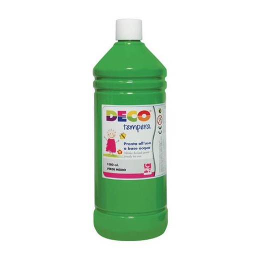 [08808/12] TEMPERA FLACONE 1000ML VERDE MEDIO