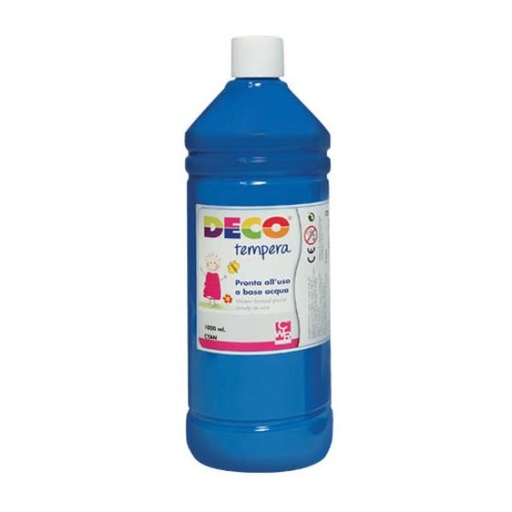 [08808/21] TEMPERA FLACONE 1000ML BLU CYAN