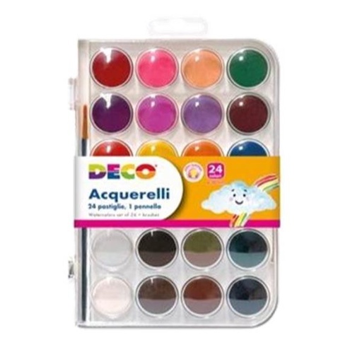 [11745] ACQUERELLI 24 PASTIGLIE 30MM