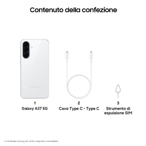[SM-A376BZWBEUE] GALAXY A37 6+128GB WHITE