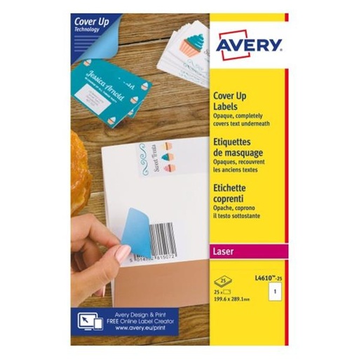 [L4610-25] ETICH CARTA COPRENTE 199,6X289,1MM