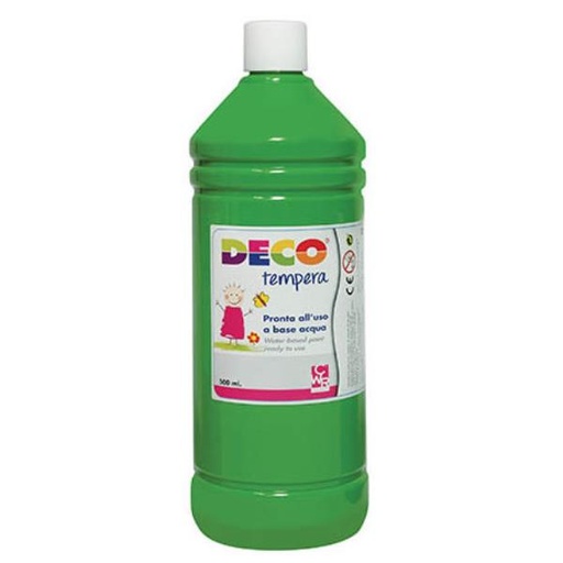 [PF550/12] TEMPERA FLACONE 500ML VERDE MEDIO