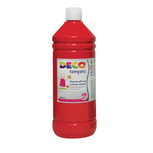 [PF550/29] TEMPERA FLACONE 500ML ROSSO