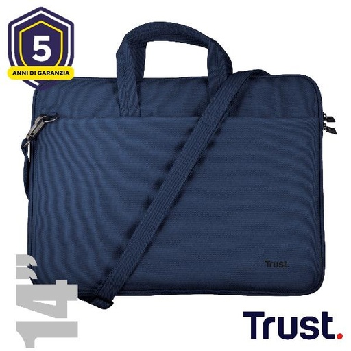 [26208TRS] BOLOGNA LAPTOP BAG 14  BLUE