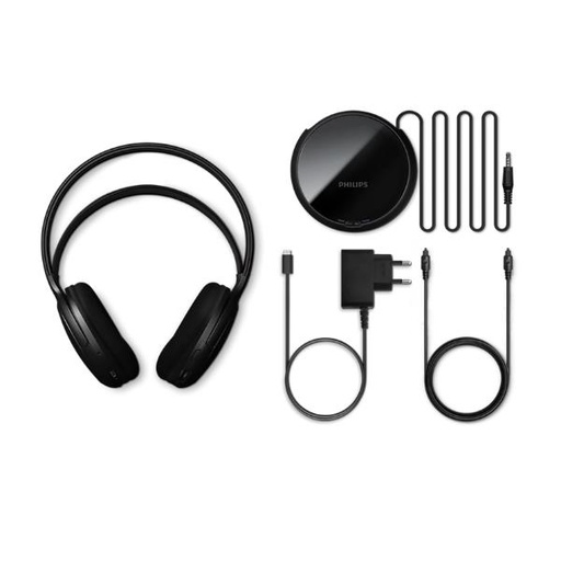 [SHD6000BK/12] CUFFIE OVER-EAR WIRELESS TV + BASE