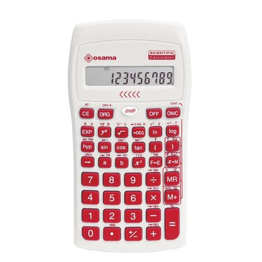[OS84019109] CALCOLATRICE SCIENTIFICA ROSSO