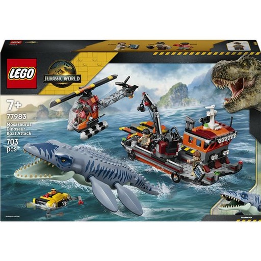[77983A] ATTACCO BARCA DINOSAURO MOSASAURUS