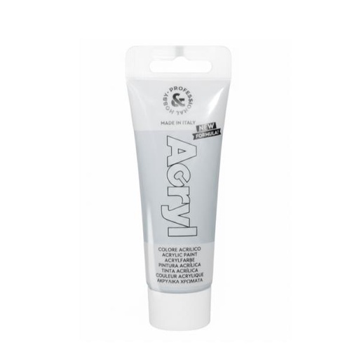 [420TA75910N] TEMPERA COL. ACRILICO  75ML ARGENTO