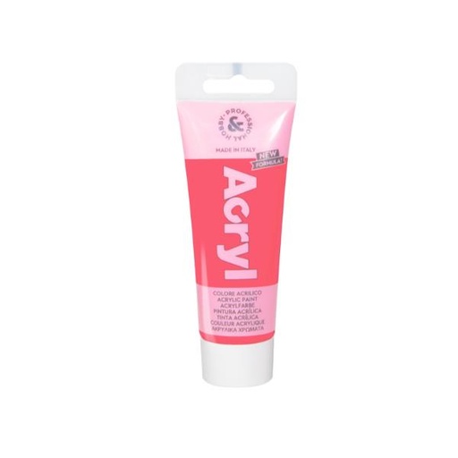 [420TAF75370N] TEMPERA COL.ACRILICO 75ML ROSA FLUO