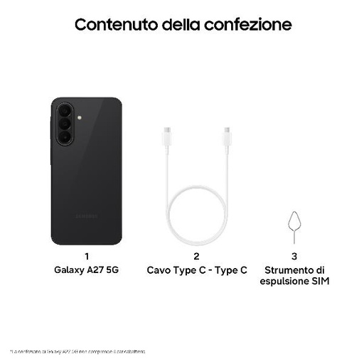 [SM-A276BZKBEEE] GALAXY A27 6+128GB BLACK EE