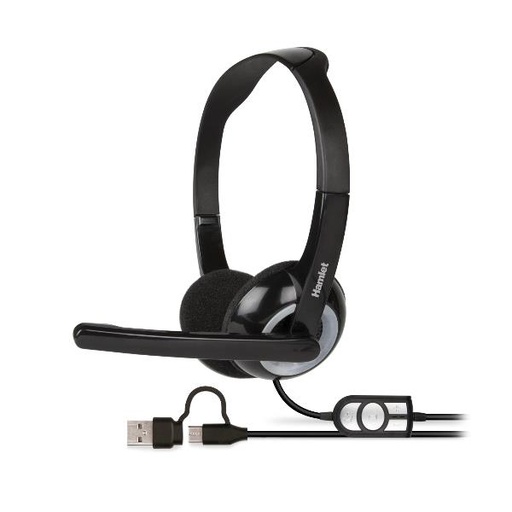 [HHEADMUS-CA] CUFFIA STEREO CON MIC USB-C USB-A