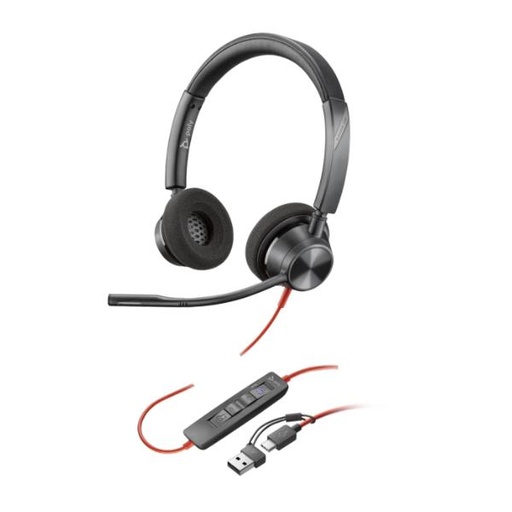 [8X220AA] POLY BW 3320 STEREO -M USB-C+A