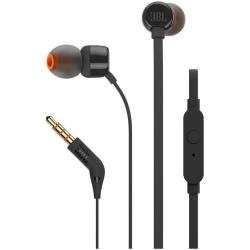 [JBLT110BLK] IN EAR CON MICR E CAVO PIATTO NERO