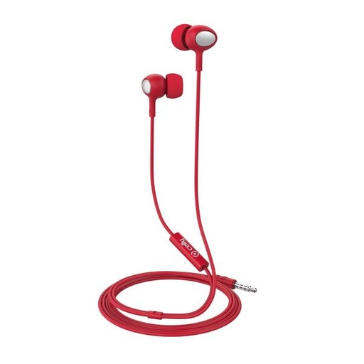 [UP500RD] STEREO EAR 3.5MM ROUND CABLE RED