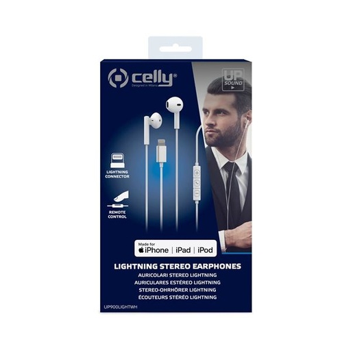 [UP900LIGHTWH] STEREO EARPHONES LIGHTNING WHITE