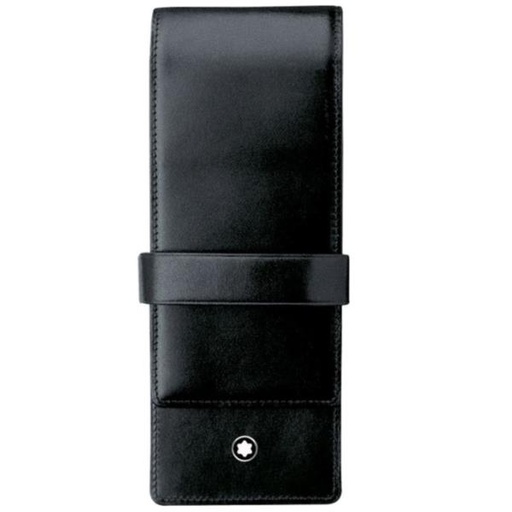 [14311A] MST 2 PEN POUCH CLASP BLACK