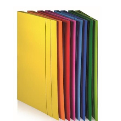 [0208805G] CF10CARTELLE 3LEMBI C/ELAST GIALLO