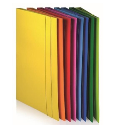 [0208805V] CF10CARTELLE 3LEMBI C/ELAST VERDE