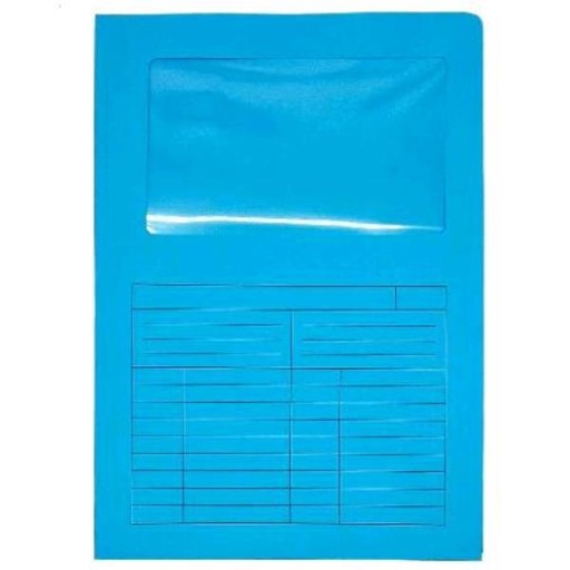 [720-B] CF20 CARTELLINE C/FINESTRA 200GR BL