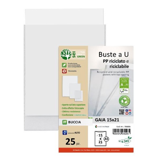 [721521] CF25 BUSTE GAIA 150X210 PP BUCCIA