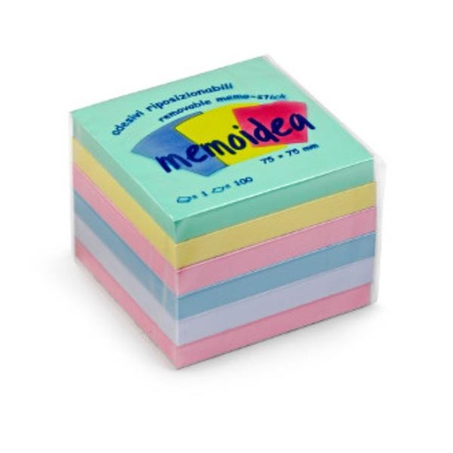 [3269] CF6 BLOCCHI 75X75 COLORI ASS MEMOID