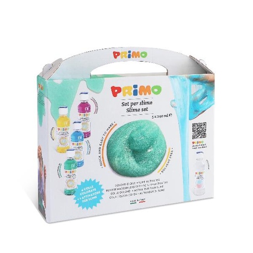 [3311SLIMESET1] KIT SLIME 4 COLLE 240ML + 1ATTI.ASS