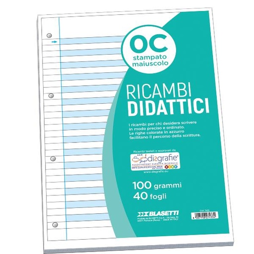 [7433] RICAMBI DIDATTICI A4 0C 40FF 100GR
