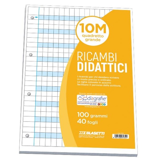 [7434] RICAMBI DIDATTICI A4 10M 40FF 100GR