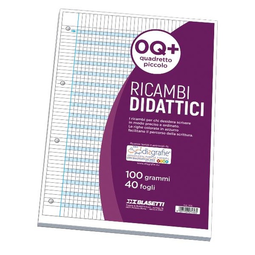 [7436] RICAMBI DIDATTICI A4 0Q+ 40FF 100GR
