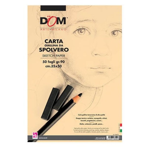 [1033-SING] BLOCCHI CARTA SPOLVER 50FG 35X50