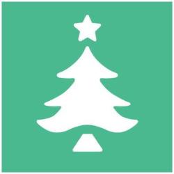 [10421] FUSTELLA MM.25  ALBERO NATALE