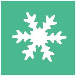 [10423] FUSTELLA MM.25  FIOCCO DI NEVE